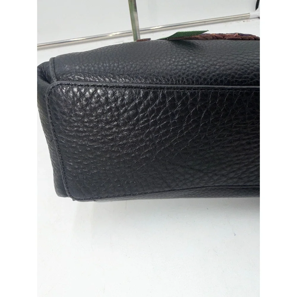 Vera Bradley Mini Hathaway Tote Black Leather Bossanova Bold Sequin 51364-20618
